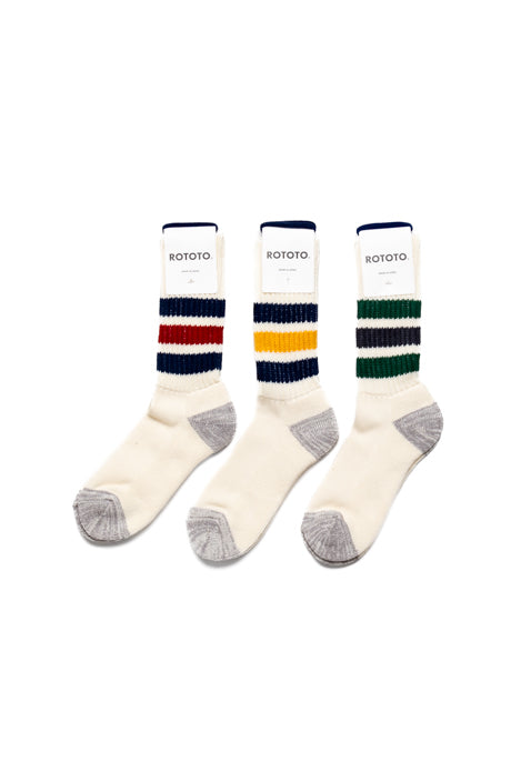 Coarse Ribbed Old School Crew Socks