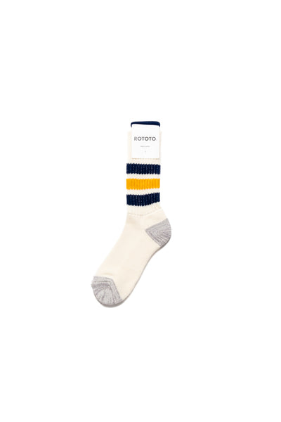 Coarse Ribbed Old School Crew Socks