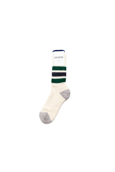 Coarse Ribbed Old School Crew Socks