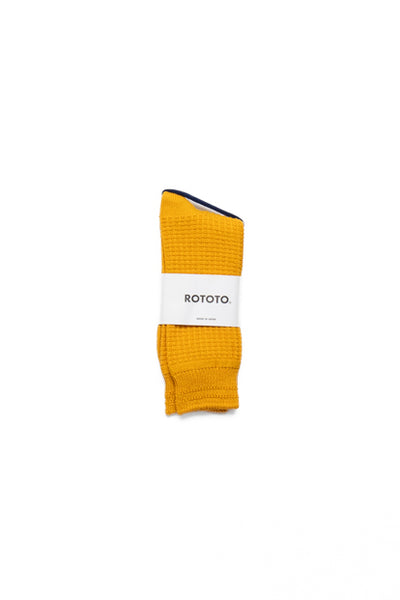 Cotton Waffle Crew Socks