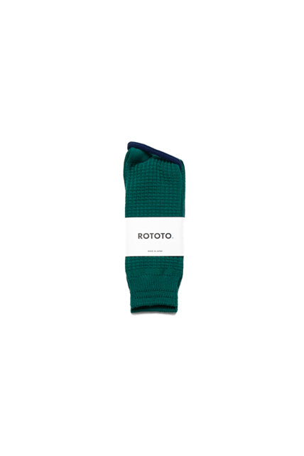 Cotton Waffle Crew Socks