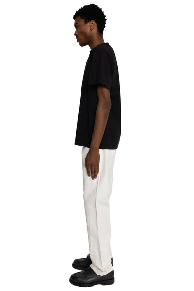 AA714 White Denim WWll Straight Jeans