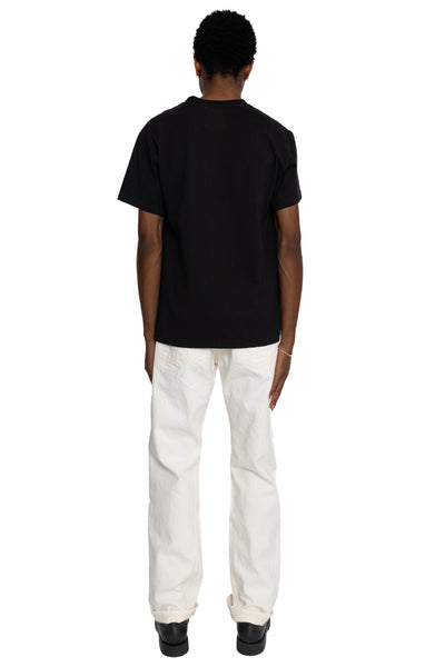 AA714 White Denim WWll Straight Jeans