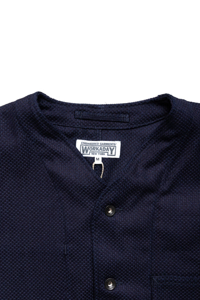 Engineer Short Jacket Cotton Heavy Basketweave - Dk. Navy