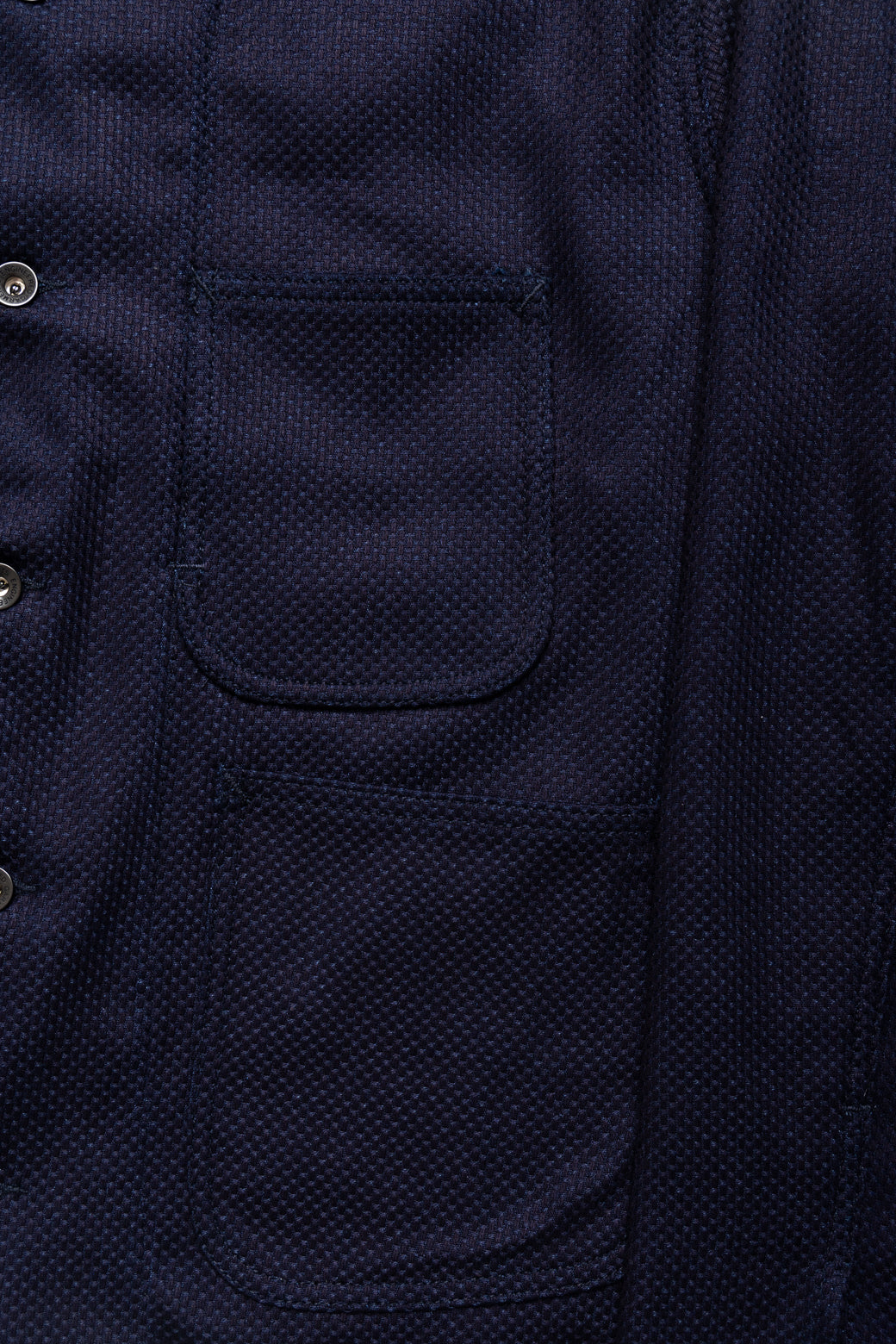 Engineer Short Jacket Cotton Heavy Basketweave - Dk. Navy