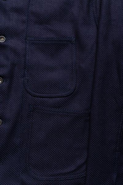 Engineer Short Jacket Cotton Heavy Basketweave - Dk. Navy