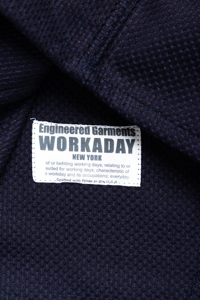 Engineer Short Jacket Cotton Heavy Basketweave - Dk. Navy