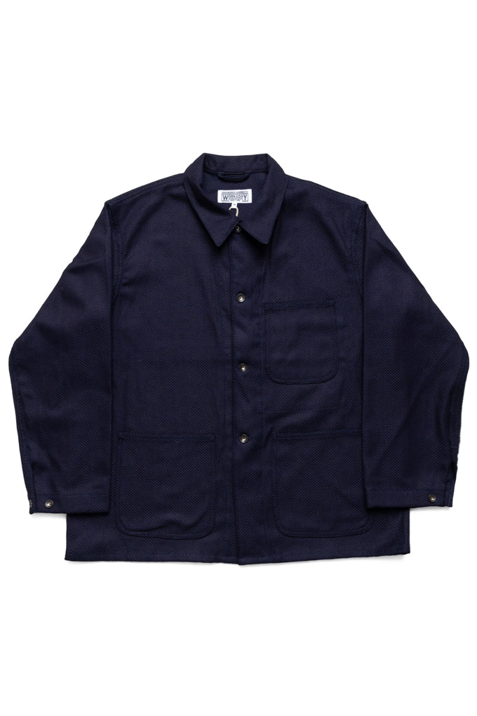 Utility Jacket Cotton Heavy Basketweave - Dk. Navy