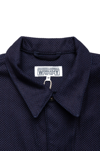 Utility Jacket Cotton Heavy Basketweave - Dk. Navy