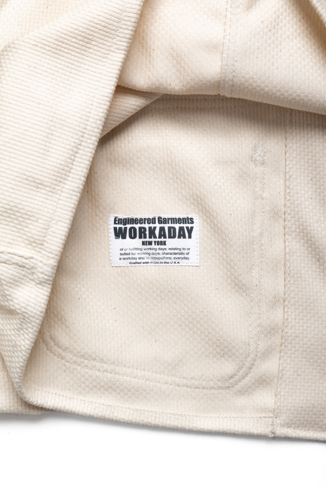 Engineer Short Jacket Cotton Heavy Basketweave - Natural