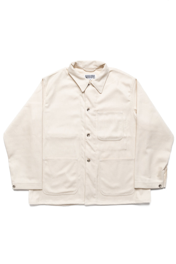 Utility Jacket Cotton Heavy Basketweave - Natural