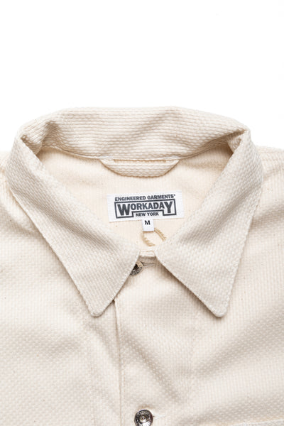 Utility Jacket Cotton Heavy Basketweave - Natural