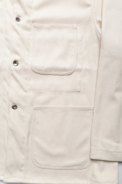 Utility Jacket Cotton Heavy Basketweave - Natural