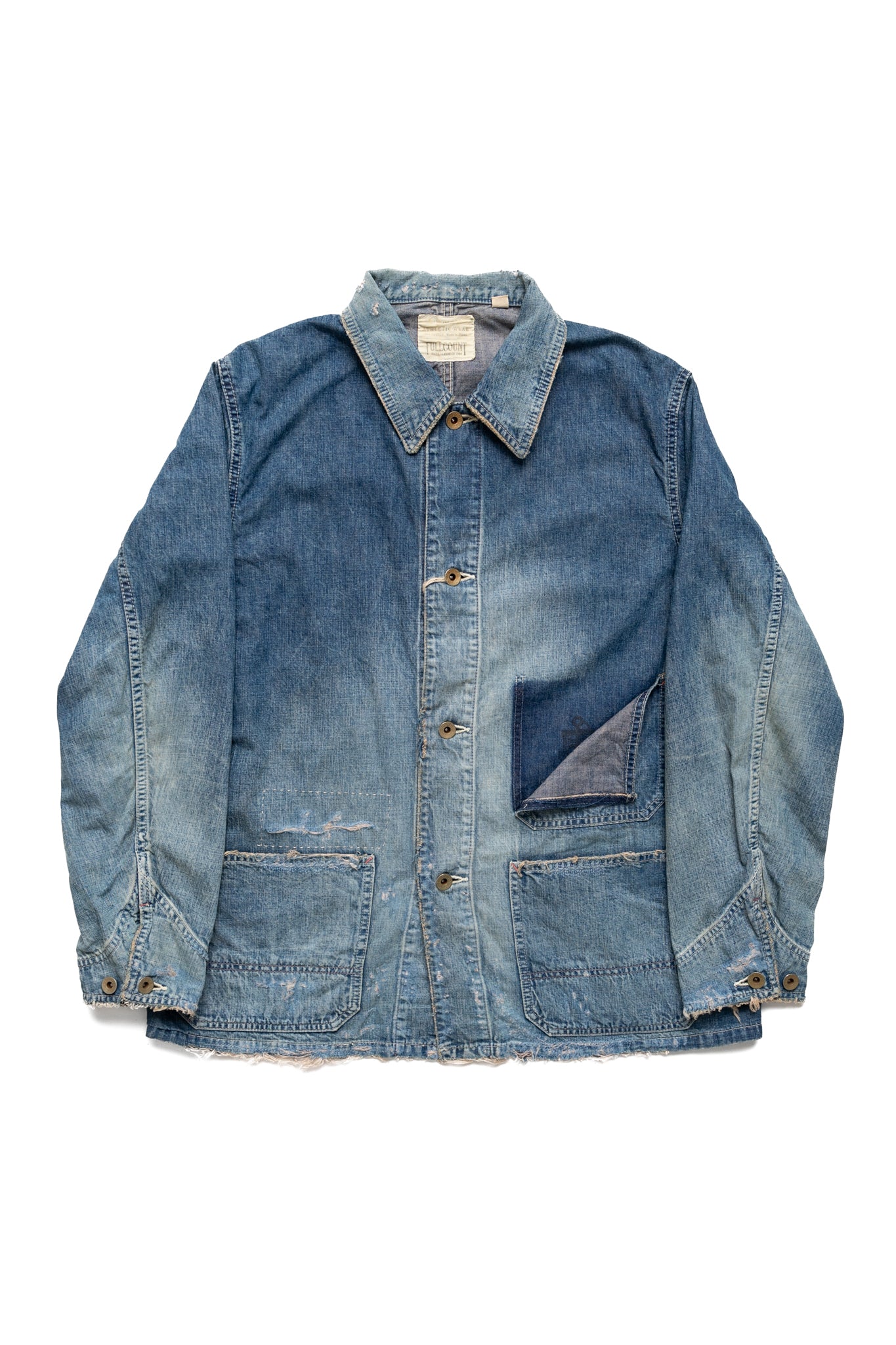 Denim Chore Jacket HW - Indigo (Hard Distressed)