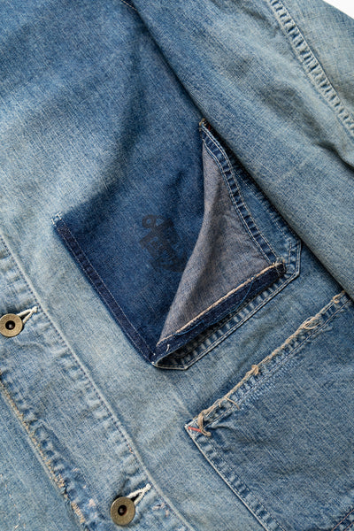 Denim Chore Jacket HW - Indigo (Hard Distressed)