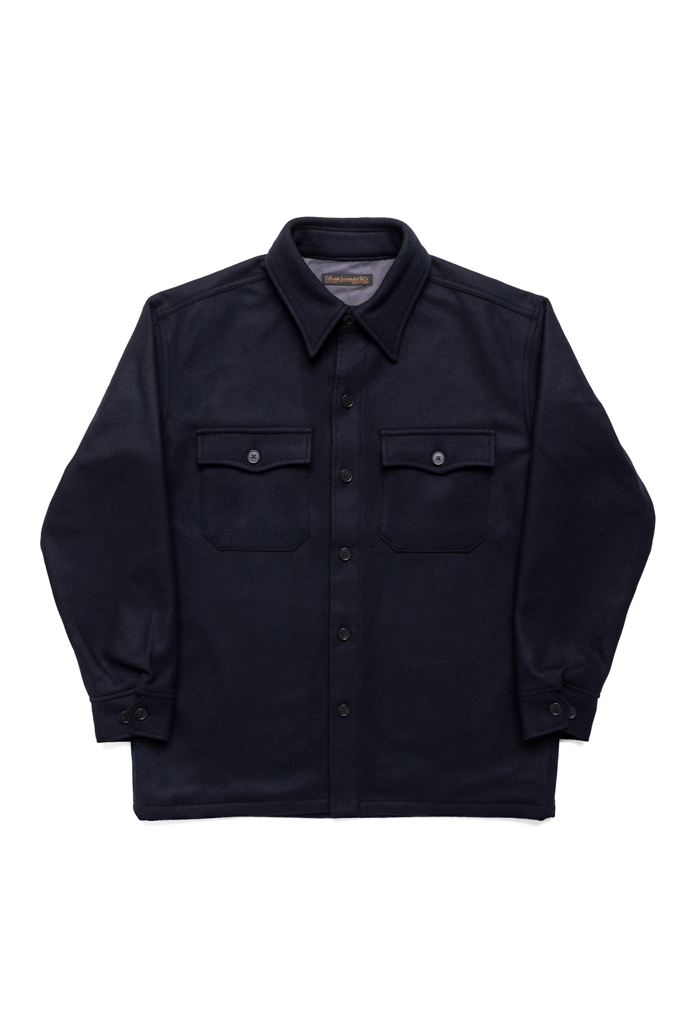 Wool CPO Shirt Jacket - Navy