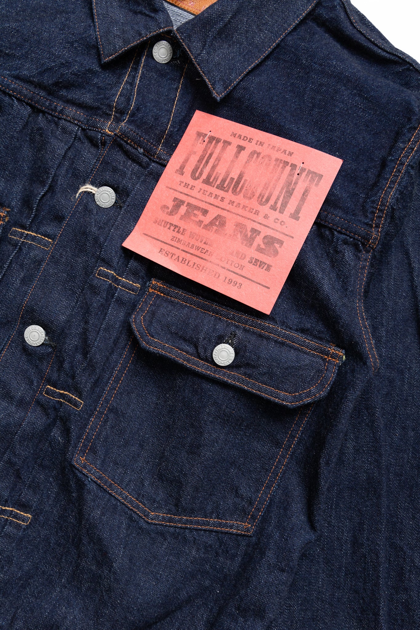 2102SSW 11.5oz Double Flap Pocket Denim Jacket Super Smooth