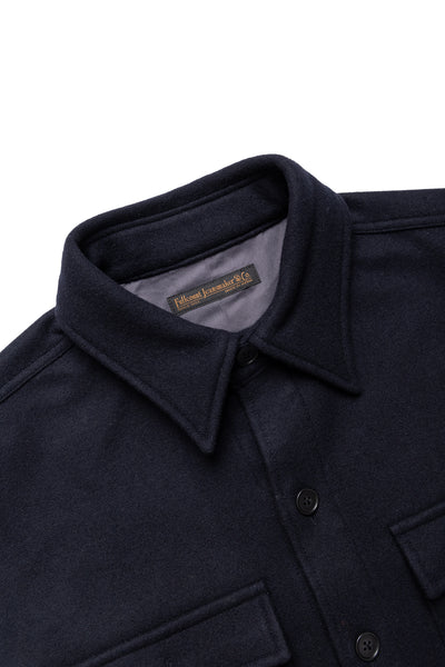 Wool CPO Shirt Jacket - Navy