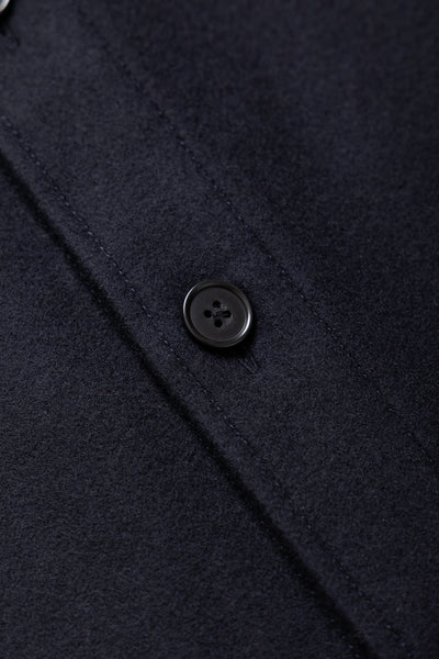 Wool CPO Shirt Jacket - Navy