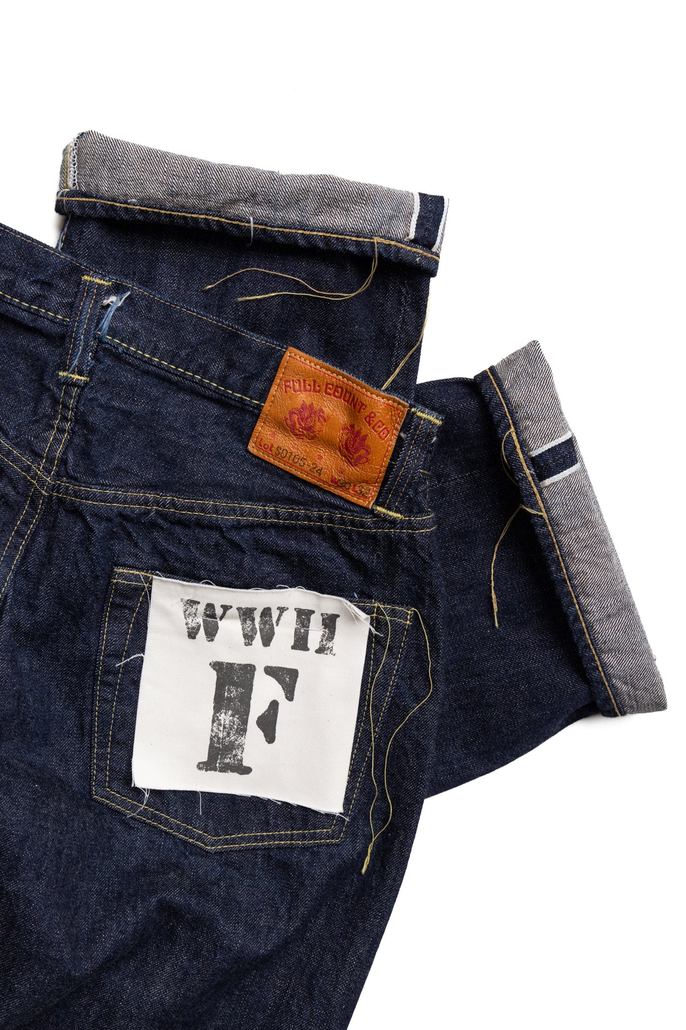 S0105W-24 WWll Model Brown Cotton Denim Pants