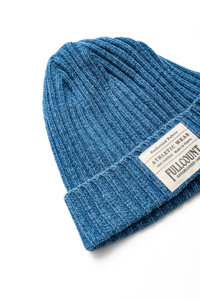 Indigo Rib Watch Cap - Fade