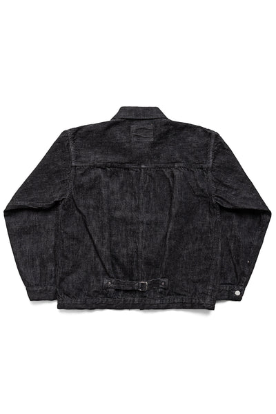 S2107BKSS-BIG 11.5oz Black WWll Type 1 Denim Jacket (Super Smooth) - Fullcount x BiG Collaboration