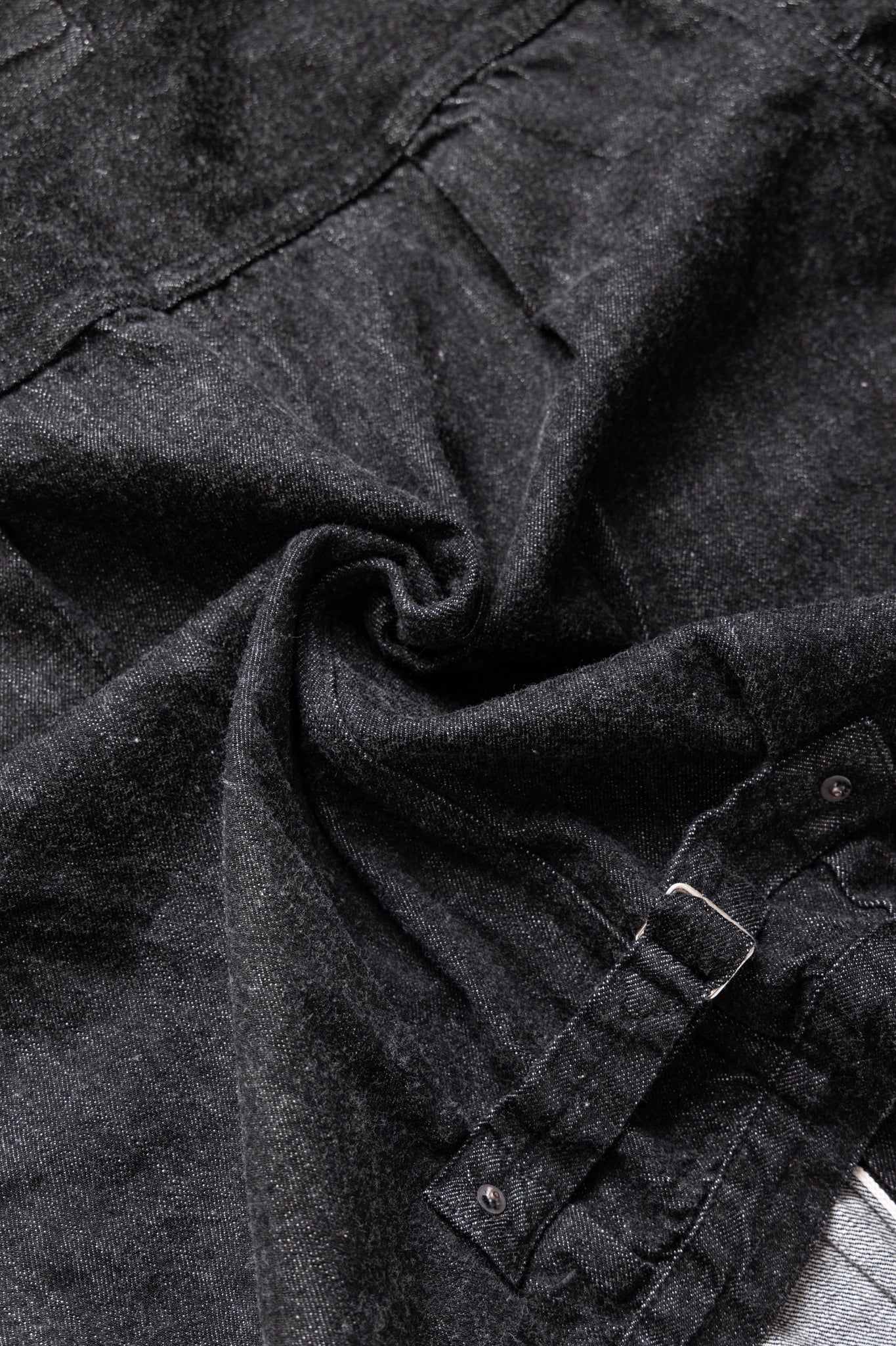 S2107BKSS-BIG 11.5oz Black WWll Type 1 Denim Jacket (Super Smooth) - Fullcount x BiG Collaboration