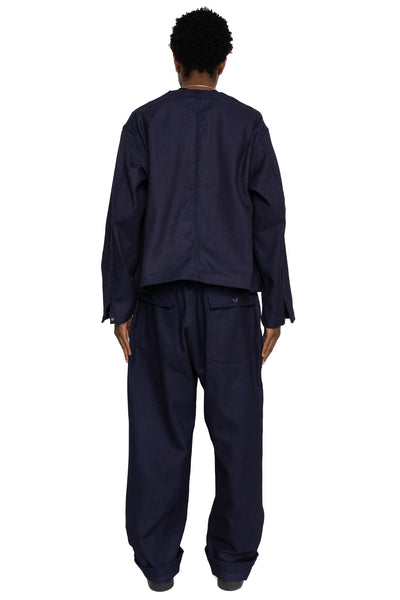 Engineer Short Jacket Cotton Heavy Basketweave - Dk. Navy