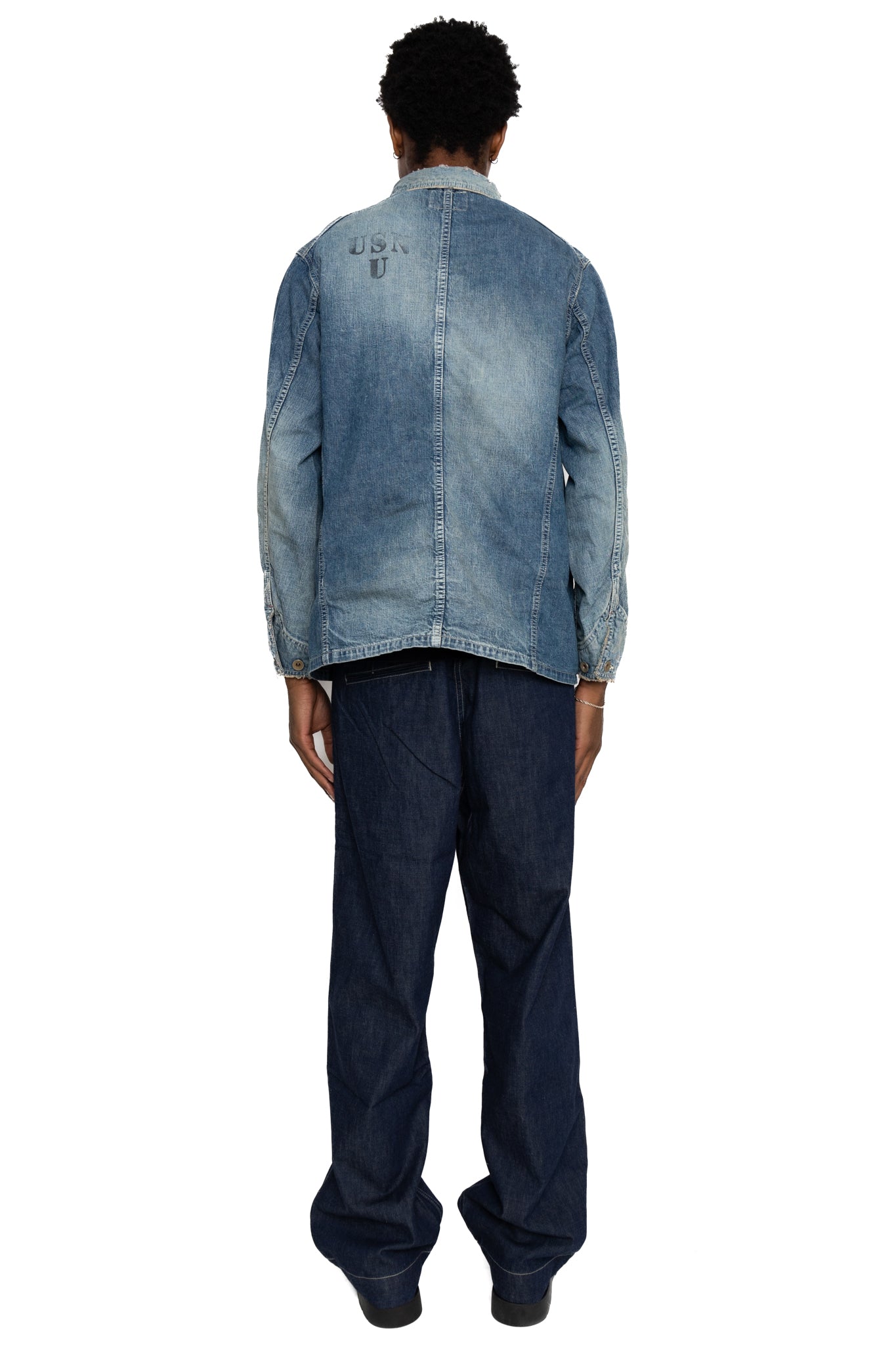 Denim Chore Jacket HW - Indigo (Hard Distressed)