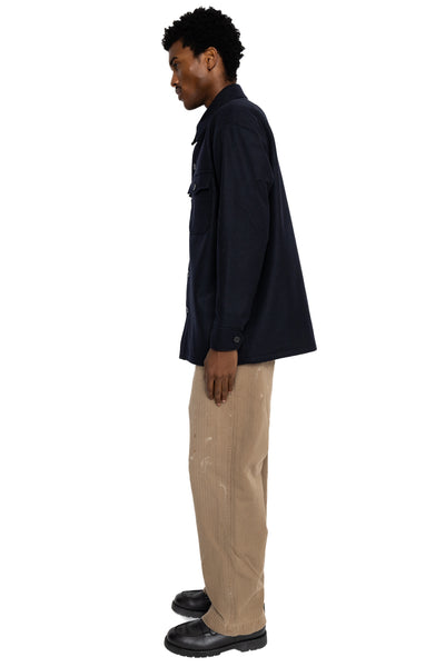 Wool CPO Shirt Jacket - Navy