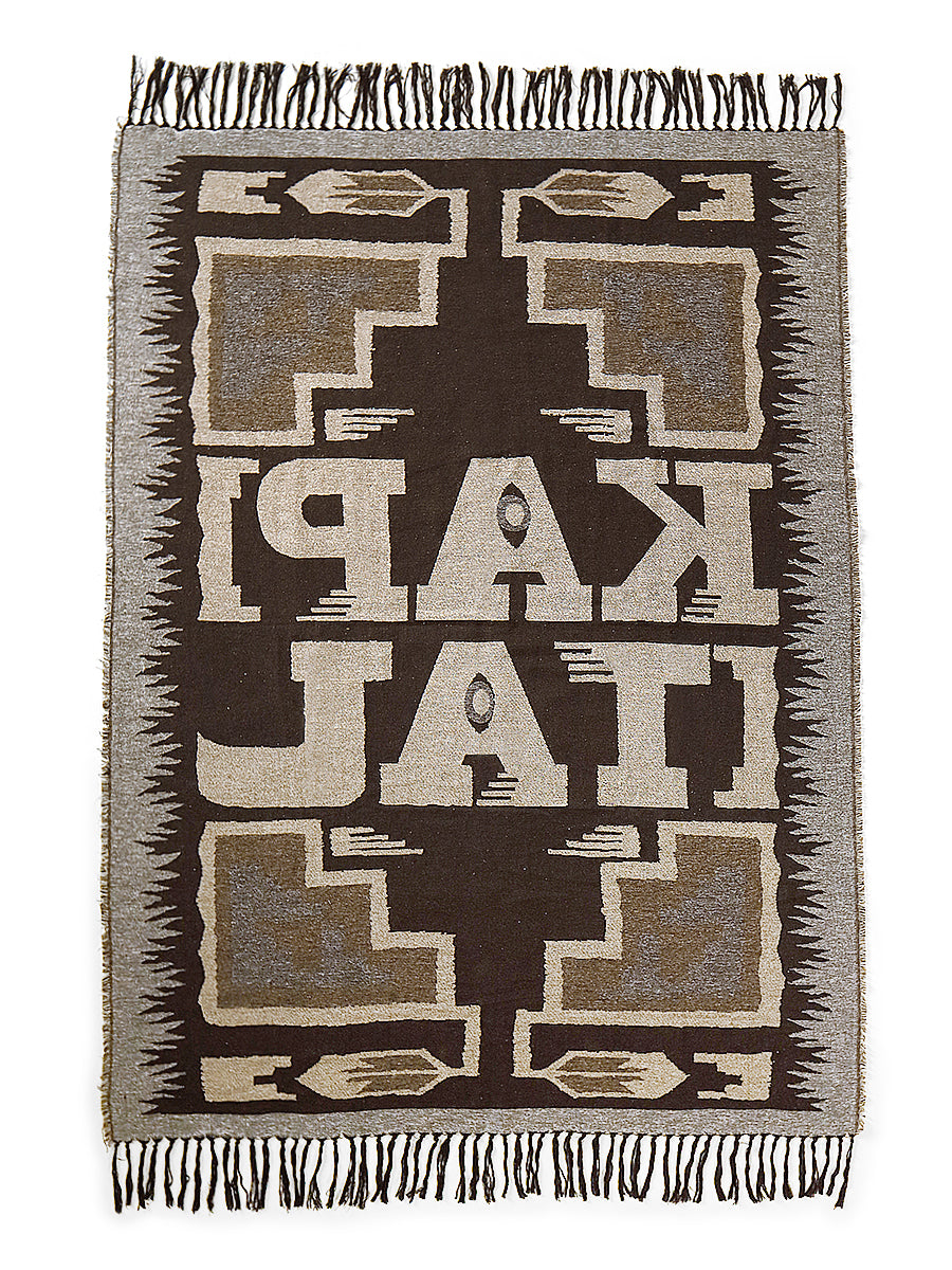 KAPITAL SPEAKEASY Blanket - Brown x Beige