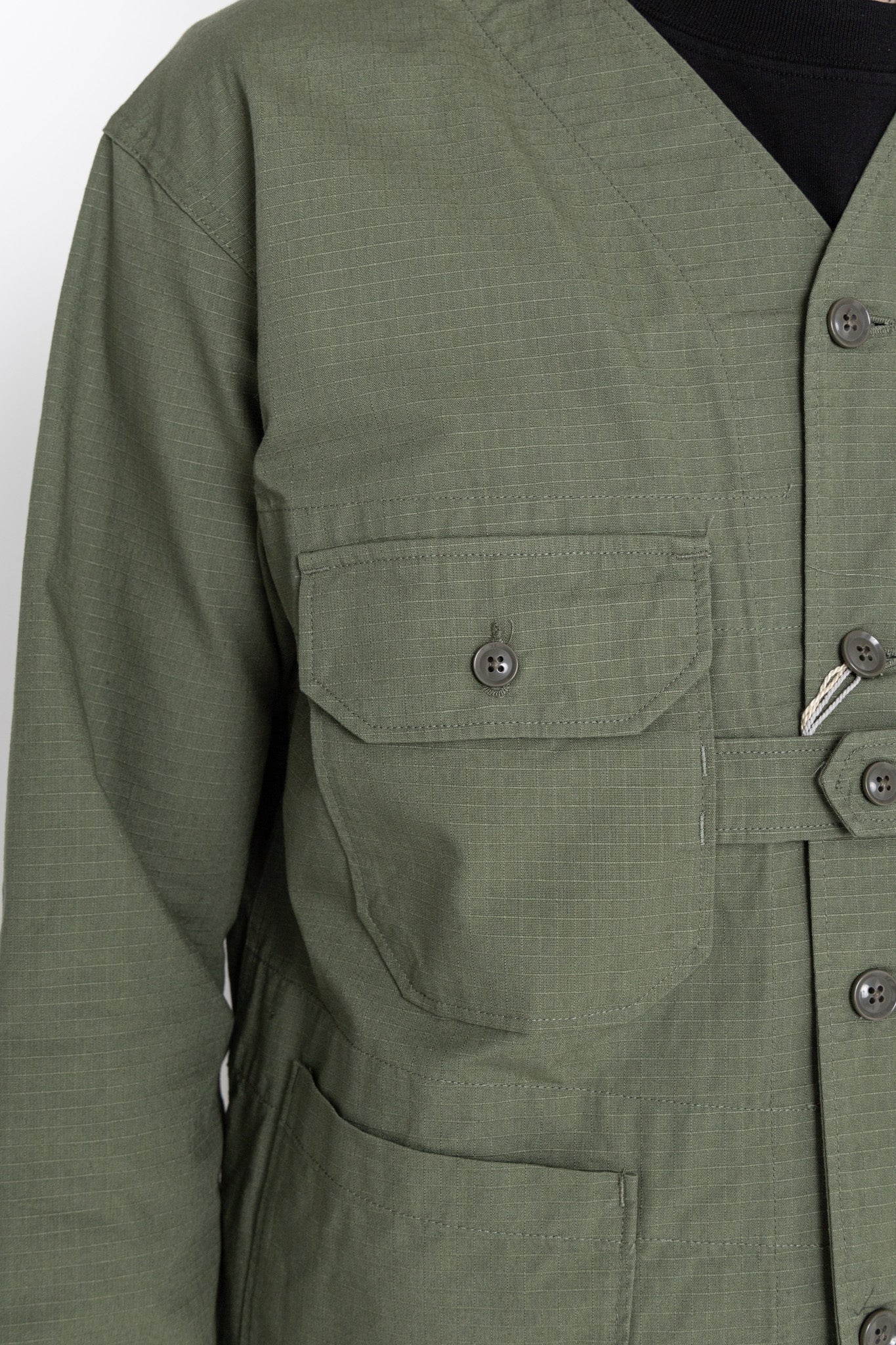 Cardigan Jacket Cotton Ripstop - Olive