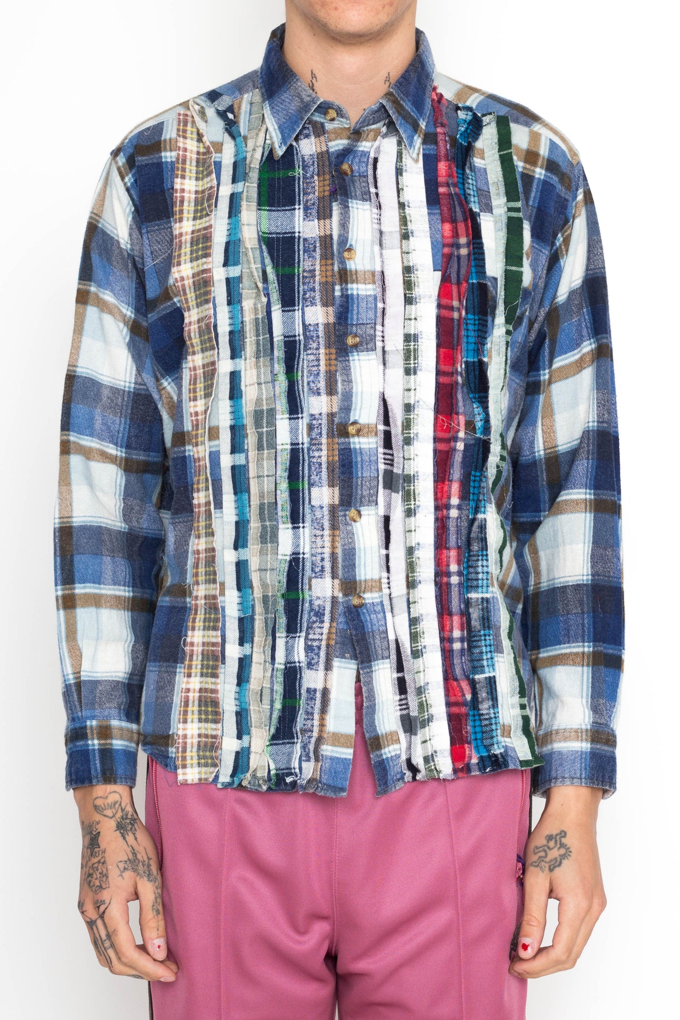 [Rebuild by Needles] Flannel Shirt -> Ribbon Shirt - Assorted