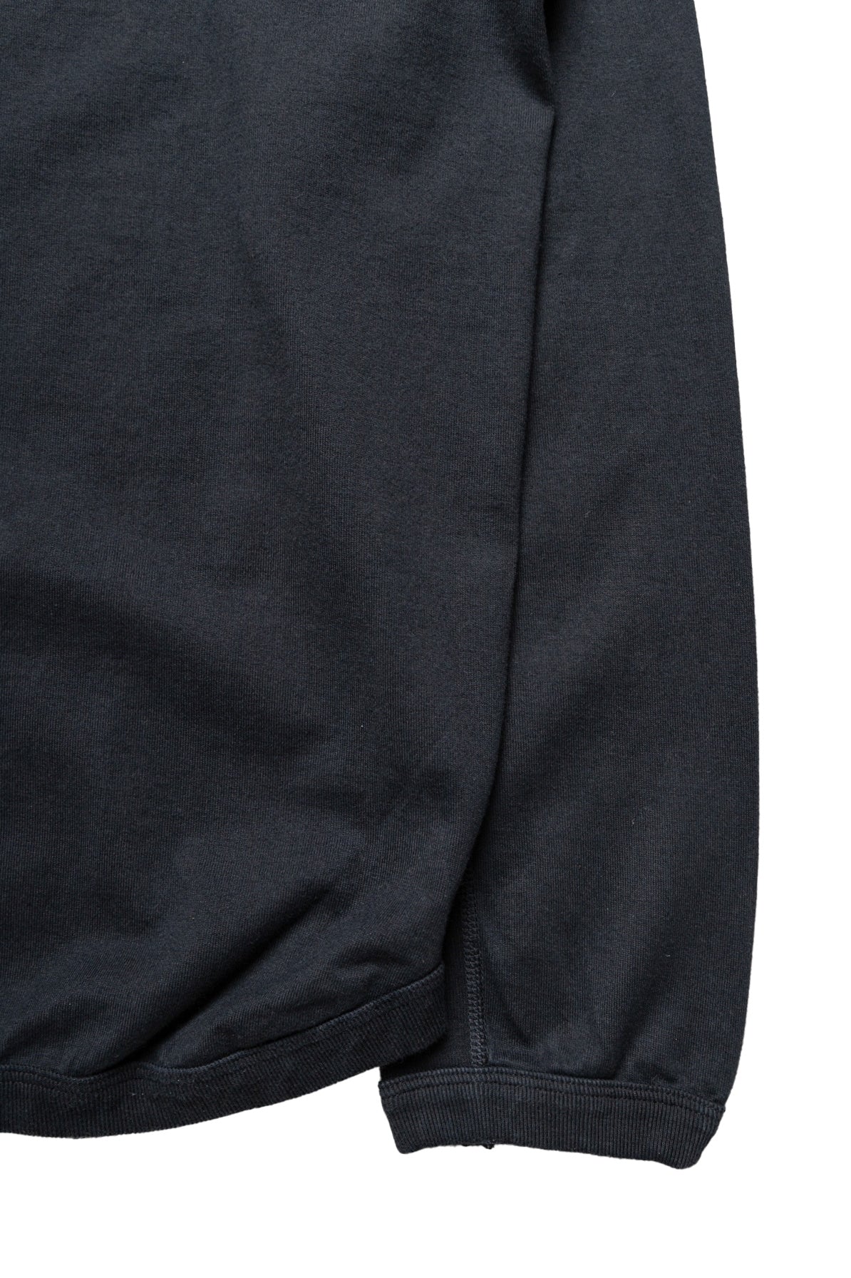 Flat Seam Heavy Weight Henley Long T Shirt - Ink Black