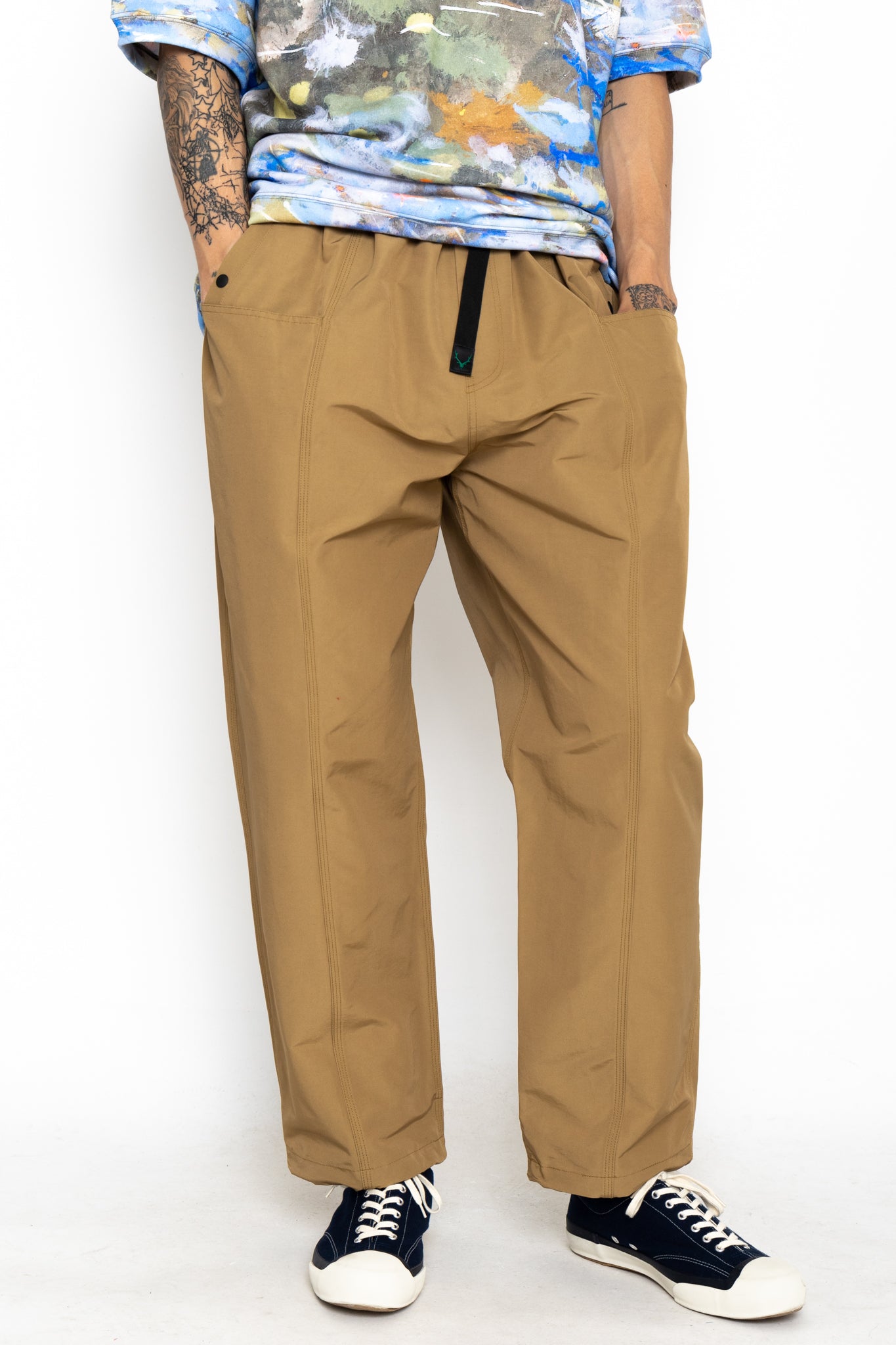 Belted C.S. Pant C/N Grosgrain - Khaki