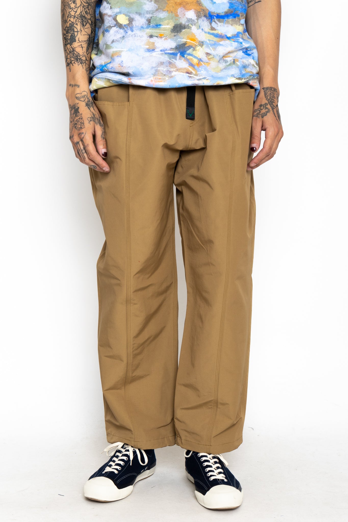 Belted C.S. Pant C/N Grosgrain - Khaki