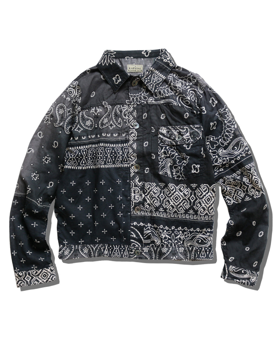 Gauze Bandana Patchwork 1st JKT - Black